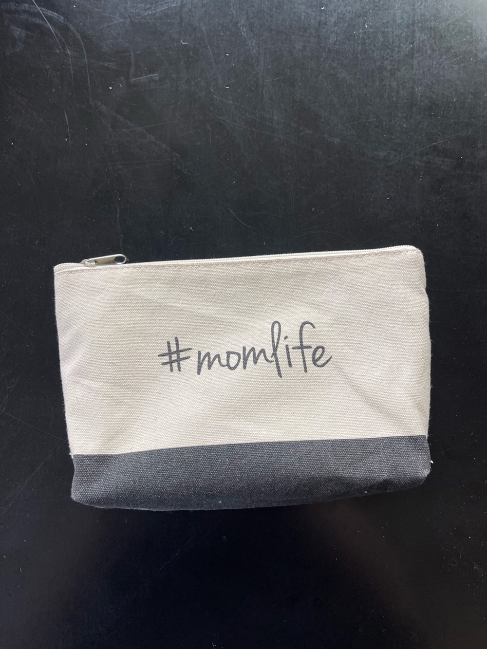 Momlife Canvas Makeup Pouch